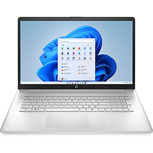 Ноутбук HP 17-cp2010ny — четырехъядерный процессор Ryzen 3-7320U, 17,3 дюйма, FHD AG, IPS, 250 нит, 8 ГБ, твердотельная клавиатура 512 ГБ с подсветкой, натуральный серебристый, Win 11 Home, 1 год