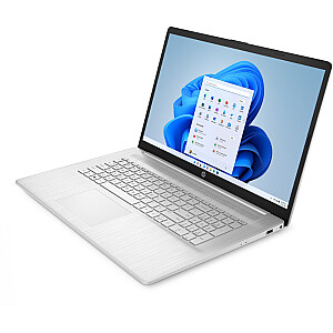 Ноутбук HP 17-cp2010ny — четырехъядерный процессор Ryzen 3-7320U, 17,3 дюйма, FHD AG, IPS, 250 нит, 8 ГБ, твердотельная клавиатура 512 ГБ с подсветкой, натуральный серебристый, Win 11 Home, 1 год