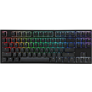 Spēļu klaviatūra Ducky One 2 TKL PBT, MX-Red, RGB LED - melna