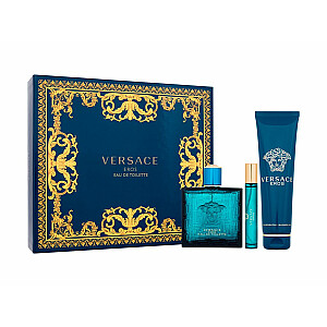 Komplekts Versace Eros Edt 100 ml + Edt 10 ml + Shower Gel 150 ml