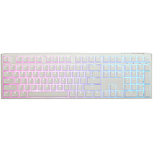 Игровая клавиатура Ducky One 3 Aura White, RGB LED — MX-Speed-Silver