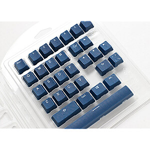 Набор резиновых клавиш Ducky, 31 клавиша, двойные, прорезиненные, для подсветки - темно-синий