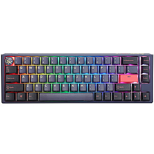 Ducky One 3 Cosmic Blue SF spēļu tastatūra, RGB LED — MX brūna