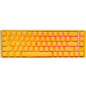 Игровая клавиатура Ducky One 3 Yellow SF, светодиод RGB — MX-коричневый (США)