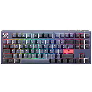 Ducky One 3 Cosmic Blue TKL spēļu tastatūra, RGB LED — MX-Red