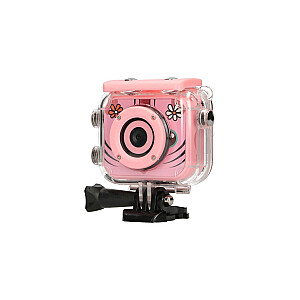 Детская камера Extralink H18, розовая | Камера | 1080P, 30 кадров в секунду, IP68, дисплей 2,0 дюйма