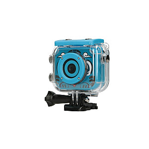 Детская камера Extralink H18, синяя | Камера | 1080P, 30 кадров в секунду, IP68, дисплей 2,0 дюйма