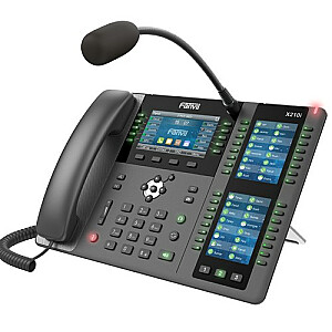 Fanville X210i | VoIP tālrunis | IPV6, HD Audio, Bluetooth, RJ45 1000 Mbps PoE, 3 LCD displeji