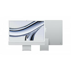 iMac 24 дюйма: M3 8/10, твердотельный накопитель 8 ГБ, 256 ГБ — серебристый