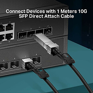 SM5220-1M tiešā savienojuma SFP+ kabelis, 1 m