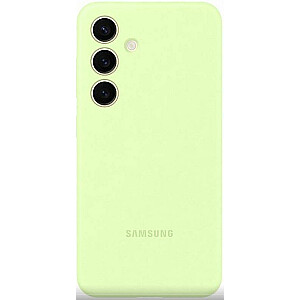 Samsung — Galaxy S24 Силиконовый чехол с крышкой, салатовый