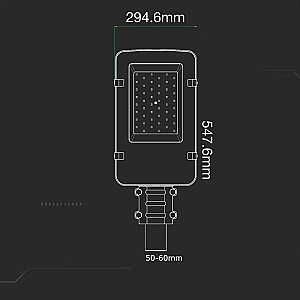 Светодиодный уличный светильник V-TAC VT-100ST 50Вт SAMSUNG CHIP 4000К 10000лм (Артикул 215291) Серый