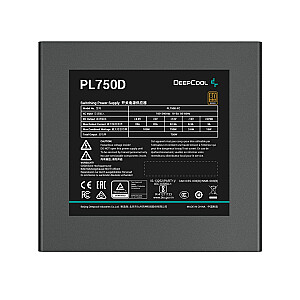 Barošanas avots DeepCool PL750D 750 W 20+4 pin ATX ATX Black