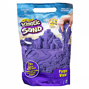 KINĒTISKĀS Smiltis Kinētiskās smiltis, spilgti violetas krāsas.