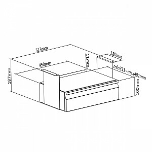 Zem galda organizators MC-875