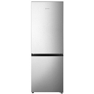 Gorenje RK14EPS4 Refrigerator, E, Free standing, Combi, Height 143 cm, Net Fridge 122 L, Net Freezer 53 L, Silver