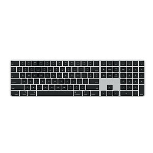 Magic Keyboard ar Touch ID un ciparu tastatūru Mac modeļiem ar Apple Chip — ASV angļu — melnajiem taustiņiem