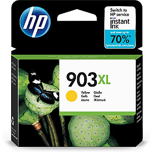 HP 903XL liela ietilpības oriģinālās tintes kasetne, dzeltena