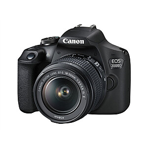Canon EOS 2000D + EF-S 18-55 mm IS II + LP-E10 objektīvs