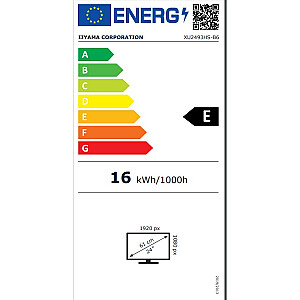 МОНИТОР IIYAMA LED 23,8" XUB2493HS-B6