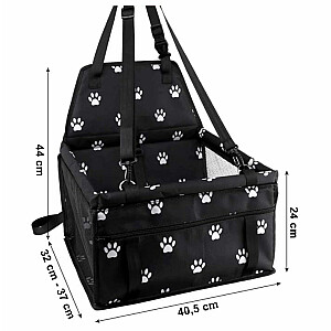 Suņu soma automašīnas paklājiņā - melna