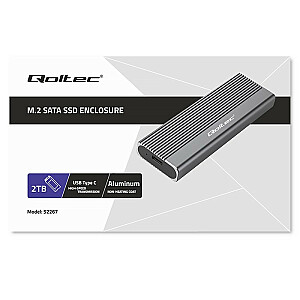 Mājoklis | M.2 SSD nodalījums | SATA | NGFF | USB-C | Super ātrums 6Gbps | 2 TB | Pelēks