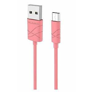 USAMS US-SJ039 U-Gee Pro PVC Universal Micro USB to USB Data&Fast 2A Charger Cable 1m Red