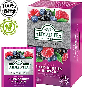 Чай AHMAD Alu MIXED BERRIES, 20 пакетиков по 2 г в пакете