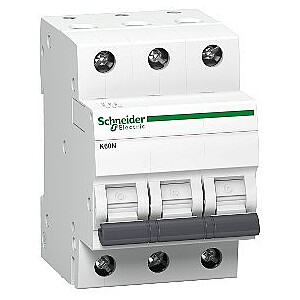 Miniatūrais ķēdes pārtraucējs Schneider Electric K60 K60N-C16-3 C 16A 3 polu, A9K02316