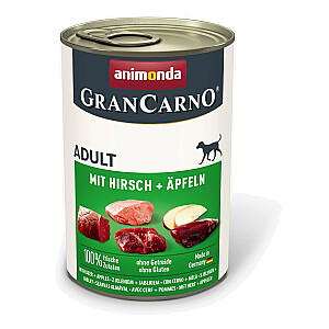 ANIMONDA GranCarno Adult Cūkgaļa ar brieža gaļu un ābolu - mitrā suņu barība - 400g