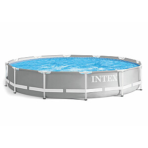 Садовый каркасный бассейн круглый 366см + фильтр-насос INTEX