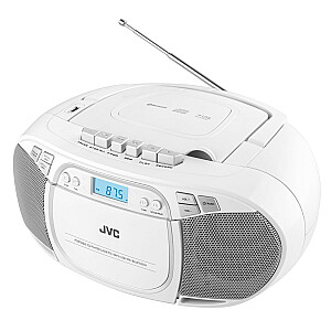 JVC RC-E451W Boombox balts radio atskaņotājs