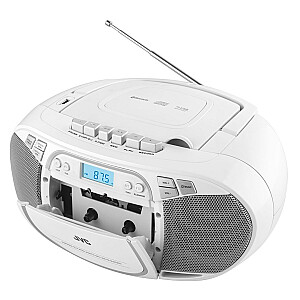 JVC RC-E451W Boombox balts radio atskaņotājs