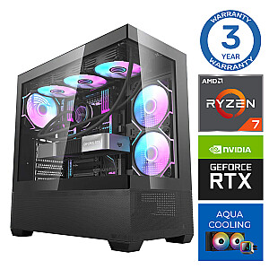 INTOP AQUA Ryzen 7 7700X 16GB DDR5 1TB SSD M.2 NVME RTX4070 SUPER 12GB no-OS