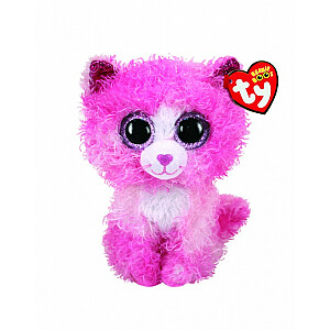 TY Шапочка-талисман Boos Розовый кот Рейган 15 см