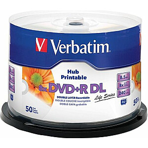 Verbatim DVD+R DL 8,5 ГБ 8x 50 шт. (97693)