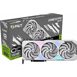 Видеокарта Palit GeForce RTX 4070 Ti SUPER GamingPro White OC 16 ГБ GDDR6X (NED47TST19T2-1043W)