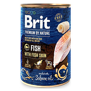 BRIT Premium by Nature Fish ar zivju ādu - mitrā barība suņiem - 400 g