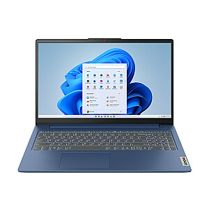 Klēpjdators Lenovo IdeaPad Slim 3 39,6 cm (15,6 collas) Full HD Intel Core i3 N-series i3-N305 8 GB LPDDR5-SDRAM 512 GB SSD Wi-Fi 5 (802.11ac) Windows 11 Home Blue