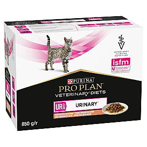 PURINA Pro Plan Veterinary Diets UR St/Ox Urinary - mitrā kaķu barība - 10 x 85 g