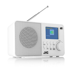 Radio JVC DAB RA-E611W-DAB balts