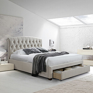 Кровать NATALIA 160x200см, с ящиком, шампанское