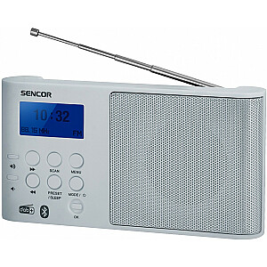 Цифровая портативная радиостанция DAB+ SRD 7100W, Bluetooth 5.0