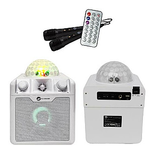 Portable Speaker N-GEAR DISCO BLOCK 410 WHITE White Wireless Bluetooth DISCOBLOCK410W