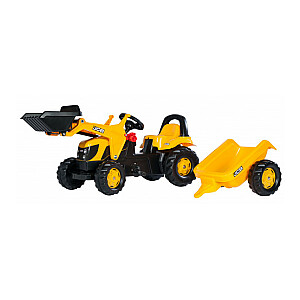 Pedāļu traktors ar kausu  un piekabi Rolly Kid JCB 023837  (2,5-5 gadiem) Vācija