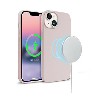 Krāsains Magnetic MagSafe futrālis iPhone 14/iPhone 13 Sand Pink