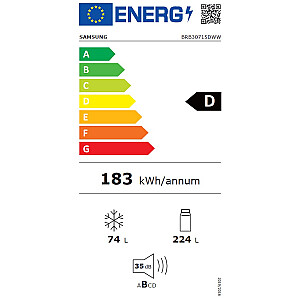 SAMSUNG BRB30715DWW ledusskapis-saldētava