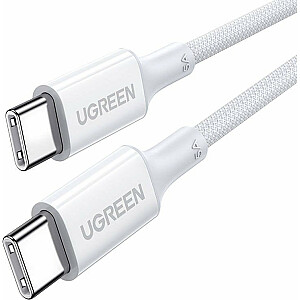 Ugreen USB-C uz USB-C USB kabelis, balts (15267)