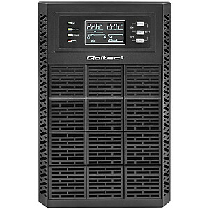 UPS 3kVA avārijas barošanas avots | 3000 W | Jaudas koeficients 1,0 | LCD | EPO | USB | Tiešsaistē