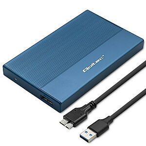 Mājoklis | 2,5 collu SSD HDD nodalījums | SATA | USB 3.0 | Īpaši ātrdarbīgs 5Gbps ports | 2 TB | Zils